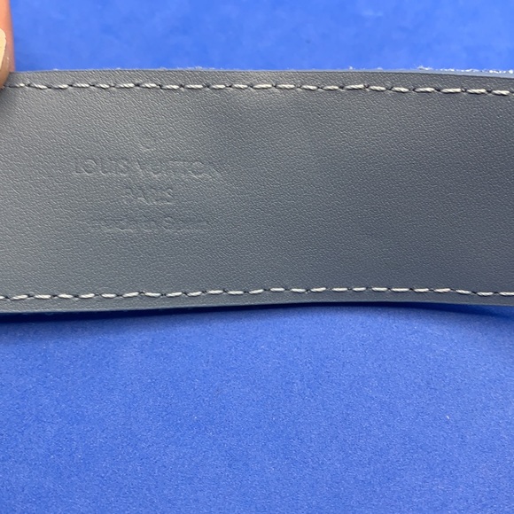 Rare Louis Vuitton Monogram Denim New Wave Belt - Picture 11 of 12